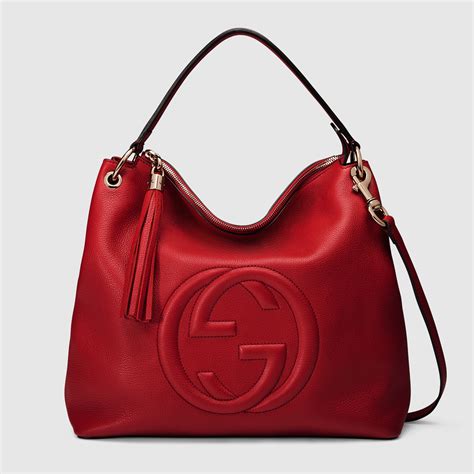 gucci classica lusso|gucci leather shoulder bag.